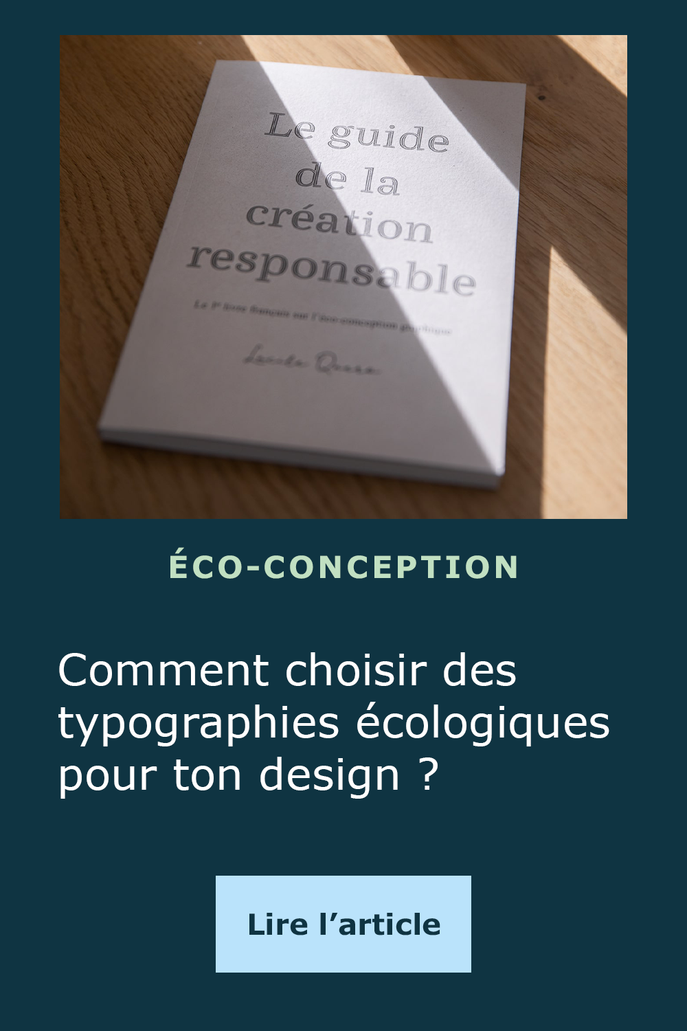 Comment choisir des typographies écologiques pour ton design